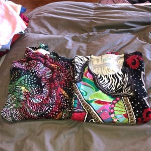 Fun and funky sweaters.